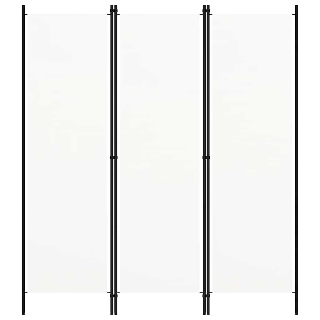 vidaXL 3-tlg. Raumteiler Weiß 150x180 cm