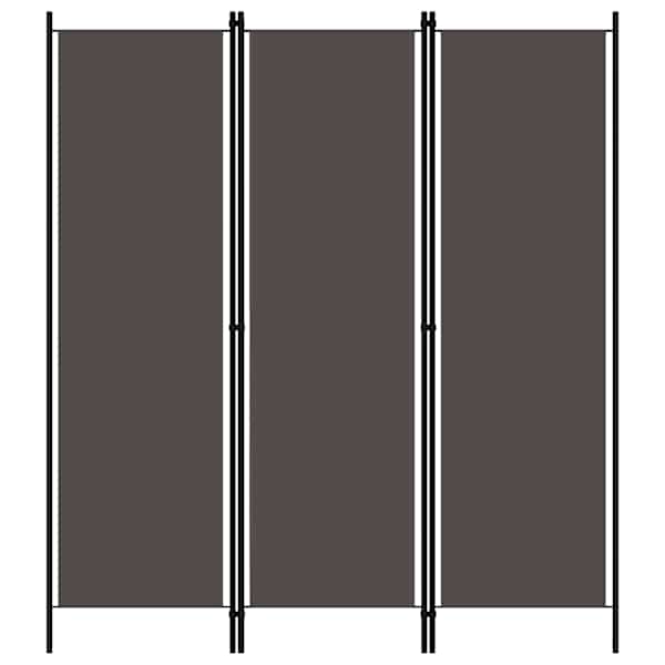 vidaXL 3 paneeliga ruumijagaja, antratsiithall, 150 x 180 cm