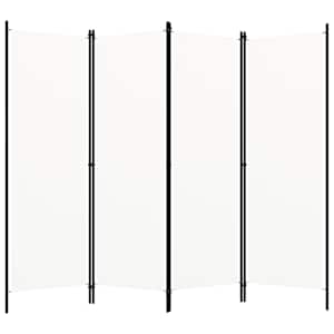 Paravan 4-delni bel 200x180 cm