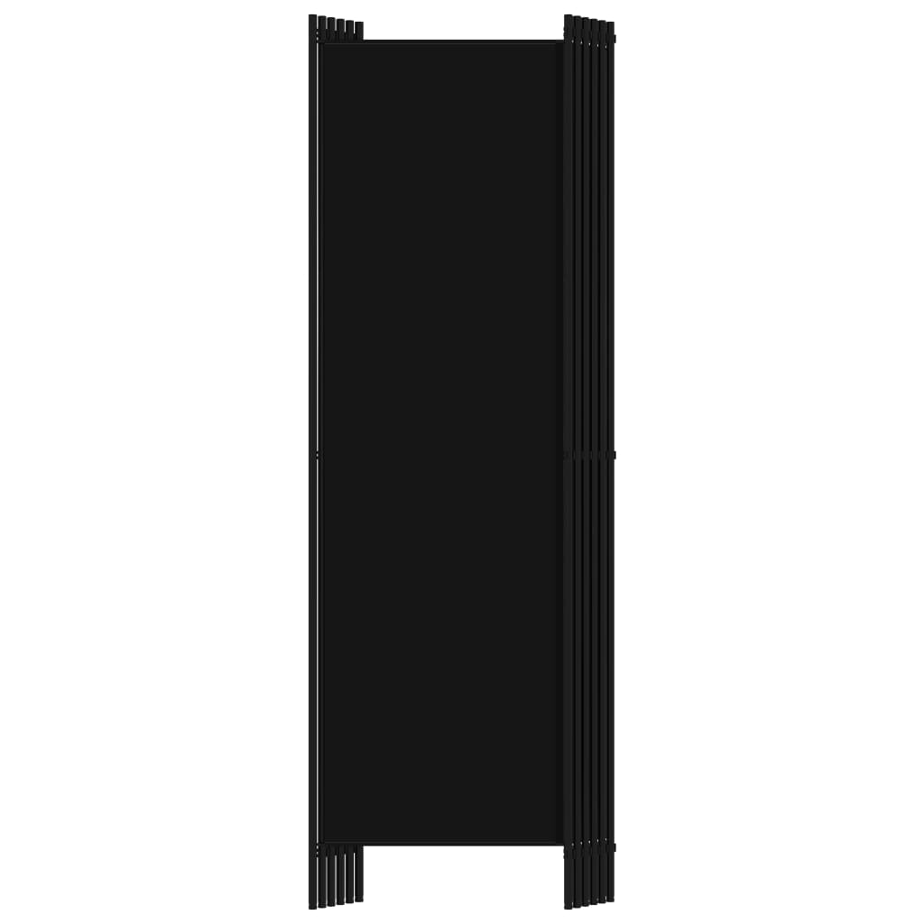 Kamerscherm met 6 panelen 300x180 cm zwart