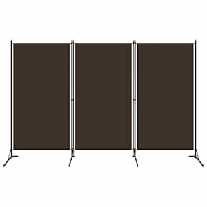Paravan 3-delni rjav 260x180 cm
