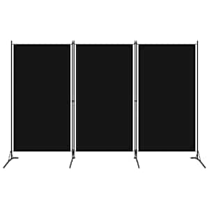 Paravan 3-delni črn 260x180 cm