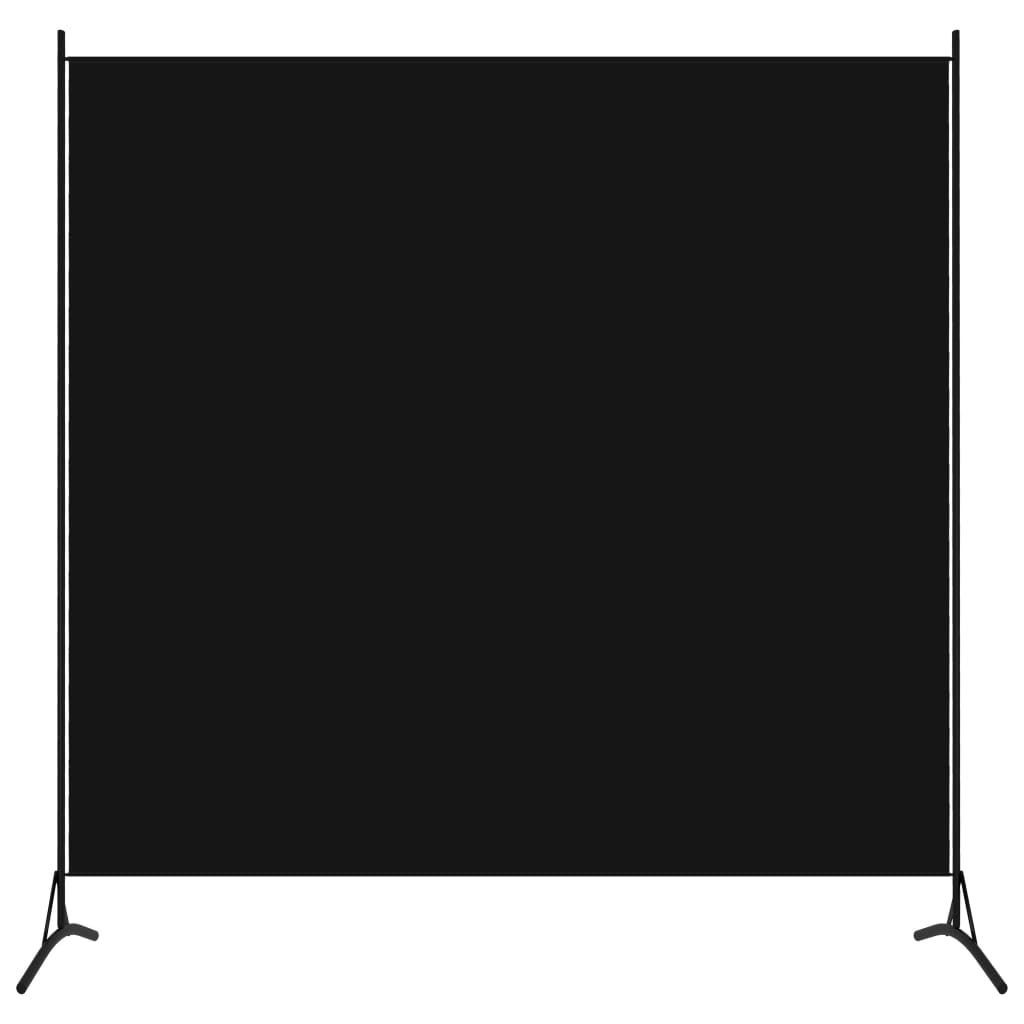 Petrashop  1dílný paraván černý 175 x 180 cm