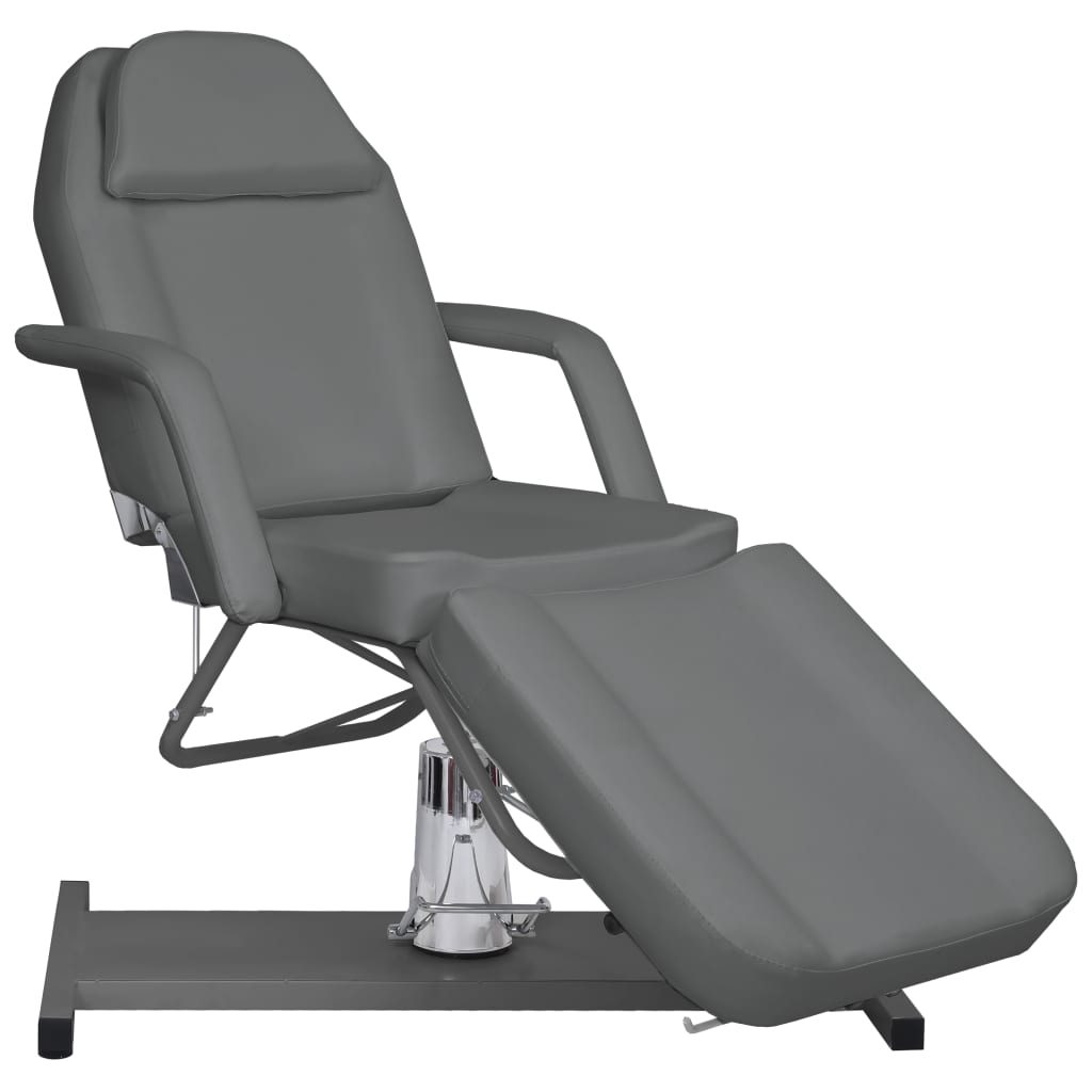 vidaXL Masă de masaj, gri, 180x62x(87-112) cm