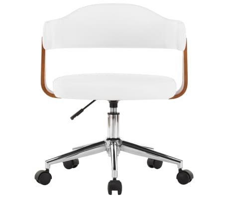 vidaXL Chaises pivotantes &agrave; manger lot de 6 bois courb&eacute; et similicuir