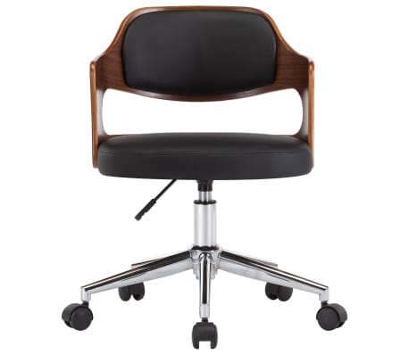 vidaXL p&ouml;&ouml;rlevad s&ouml;&ouml;gitoolid 6 tk, must, painutatud puit ja kunstnahk