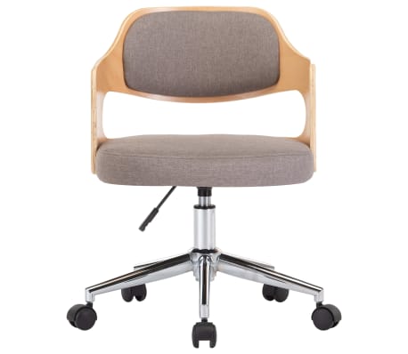 vidaXL Sn&uacute;ningsbor&eth;stofust&oacute;lar 6 stk. M&oacute;gr&aacute;ir Sveig&eth;ur Vi&eth;ur/Tau&aacute;kl&aelig;&eth;i