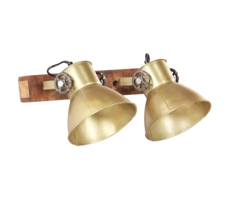 vidaXL Sieninis &scaron;viestuvas, žalvario spalvos, 45x25cm, E27