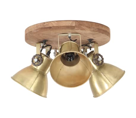 vidaXL Teollinen kattovalaisin 25 W messinki 42x27 cm E27