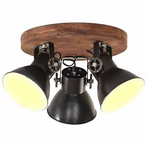 vidaXL t&ouml;&ouml;stuslik laelamp 25 W must 42 x 27 cm E27