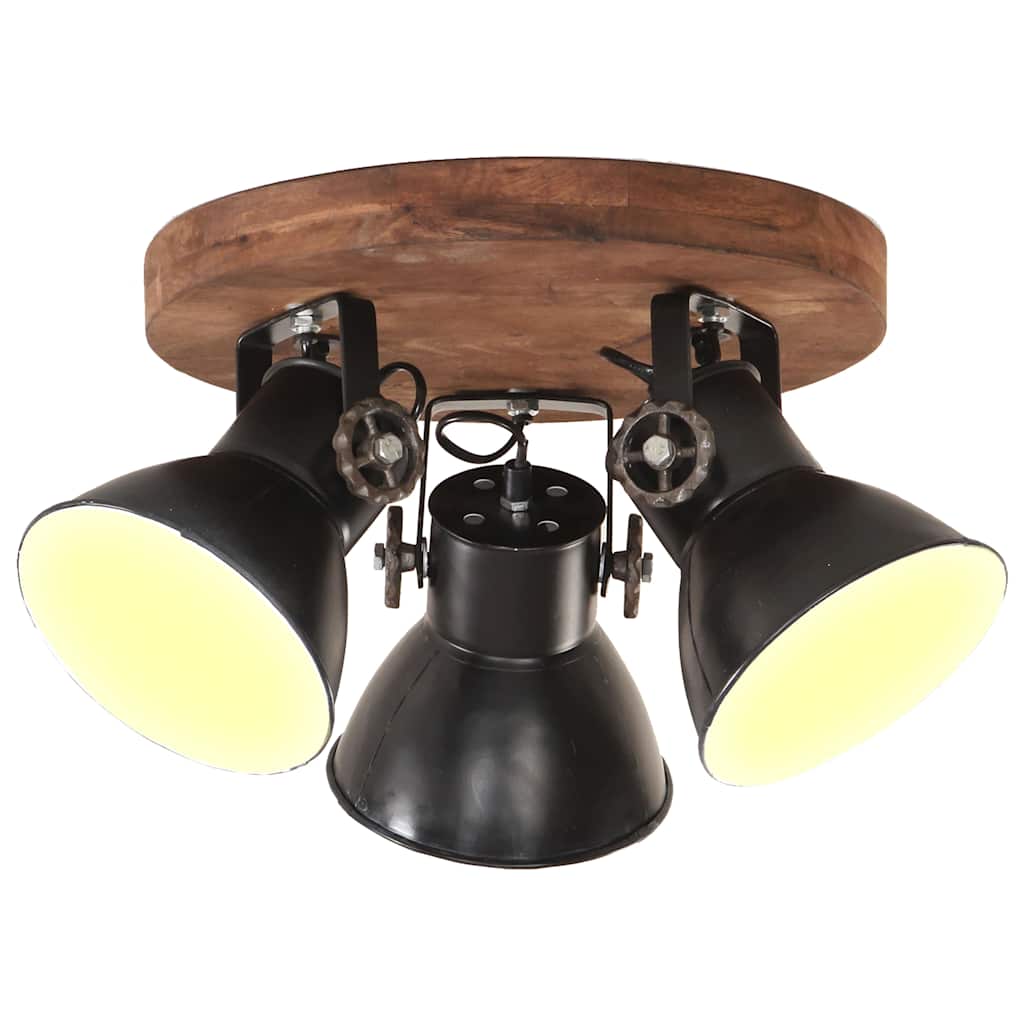 vidaXL Industriální stropní svítidlo 25 W černé 42 x 27 cm E27