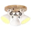 vidaXL t&ouml;&ouml;stuslik laelamp 25 W valge 42 x 27 cm E27