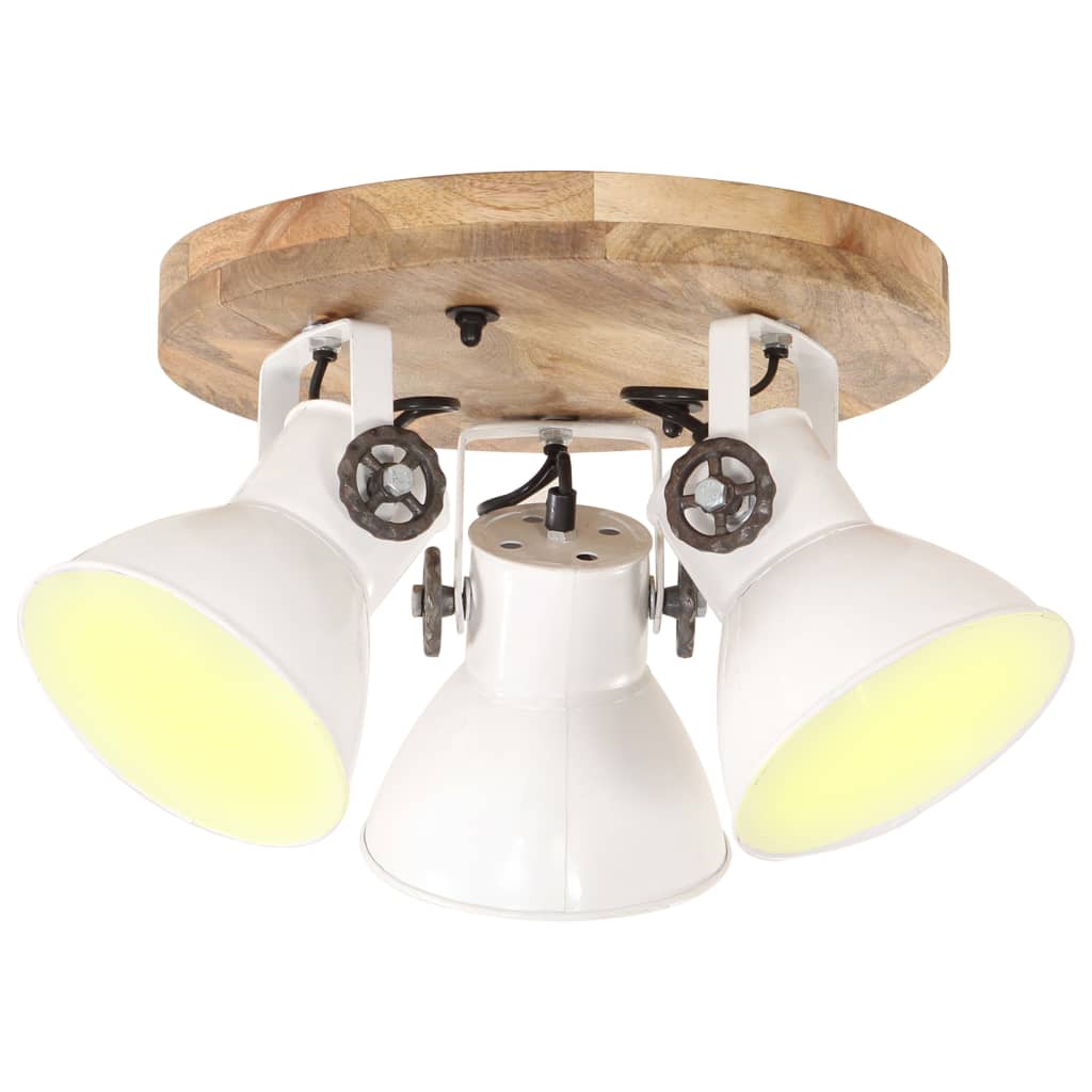 vidaXL industriel loftlampe 25 W 42x27 cm E27 hvid