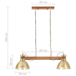 Industriální závěsné svítidlo 25 W mosazné 109 cm E27 - obrázek 11
