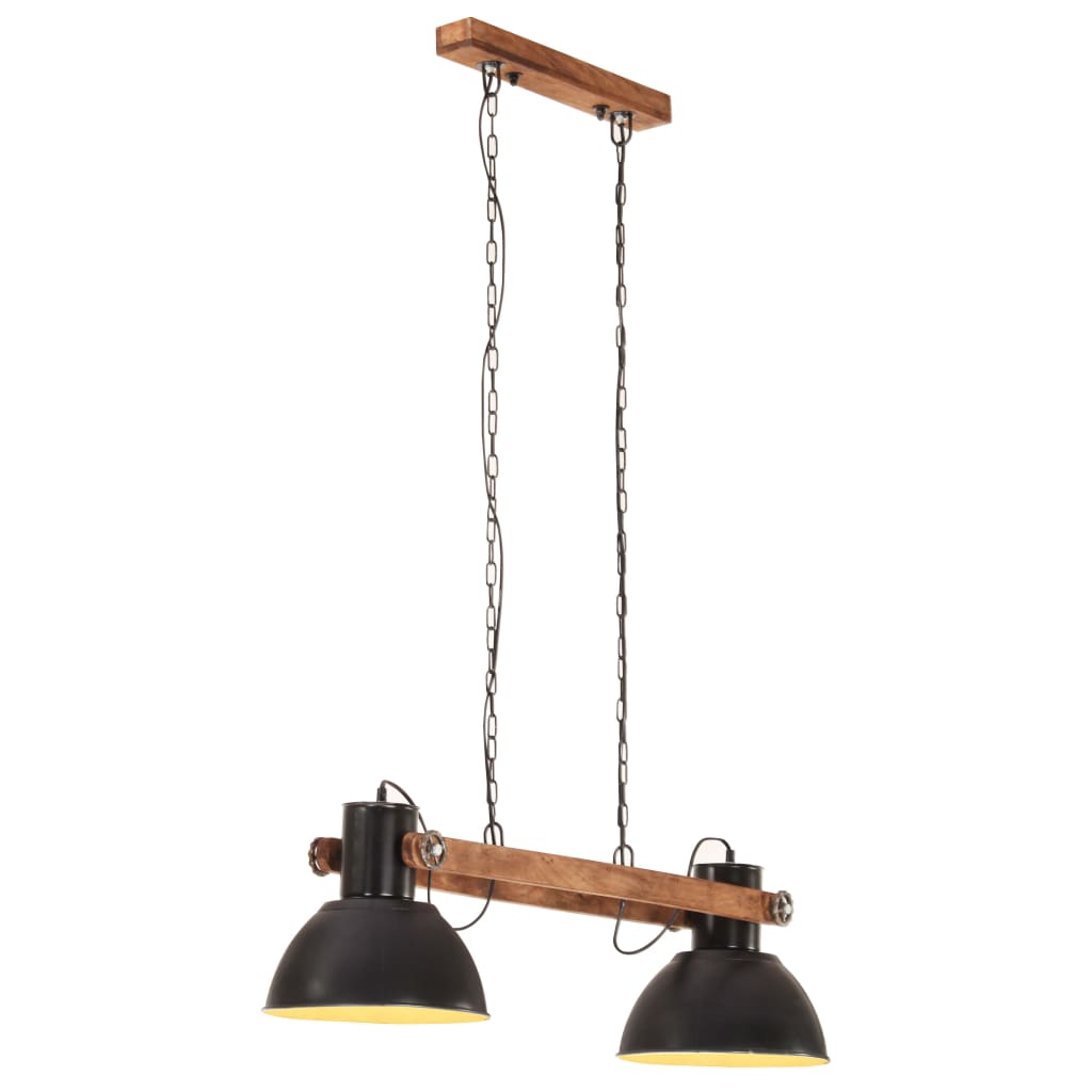 vidaXL Lampă suspendată industrială, negru, 109 cm, 25 W, E27 vidaXL