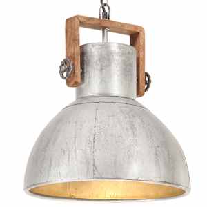 Industriální závěsné svítidlo 25 W stříbrné kulaté 40 cm E27 - obrázek 1
