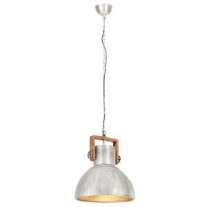 Industriální závěsné svítidlo 25 W stříbrné kulaté 40 cm E27 - obrázek 4