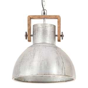 Industriální závěsné svítidlo 25 W stříbrné kulaté 40 cm E27 - obrázek 5