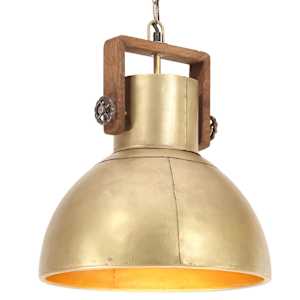 vidaXL t&ouml;&ouml;stuslik laelamp 25 W messing, &uuml;mmargune 40 cm E27