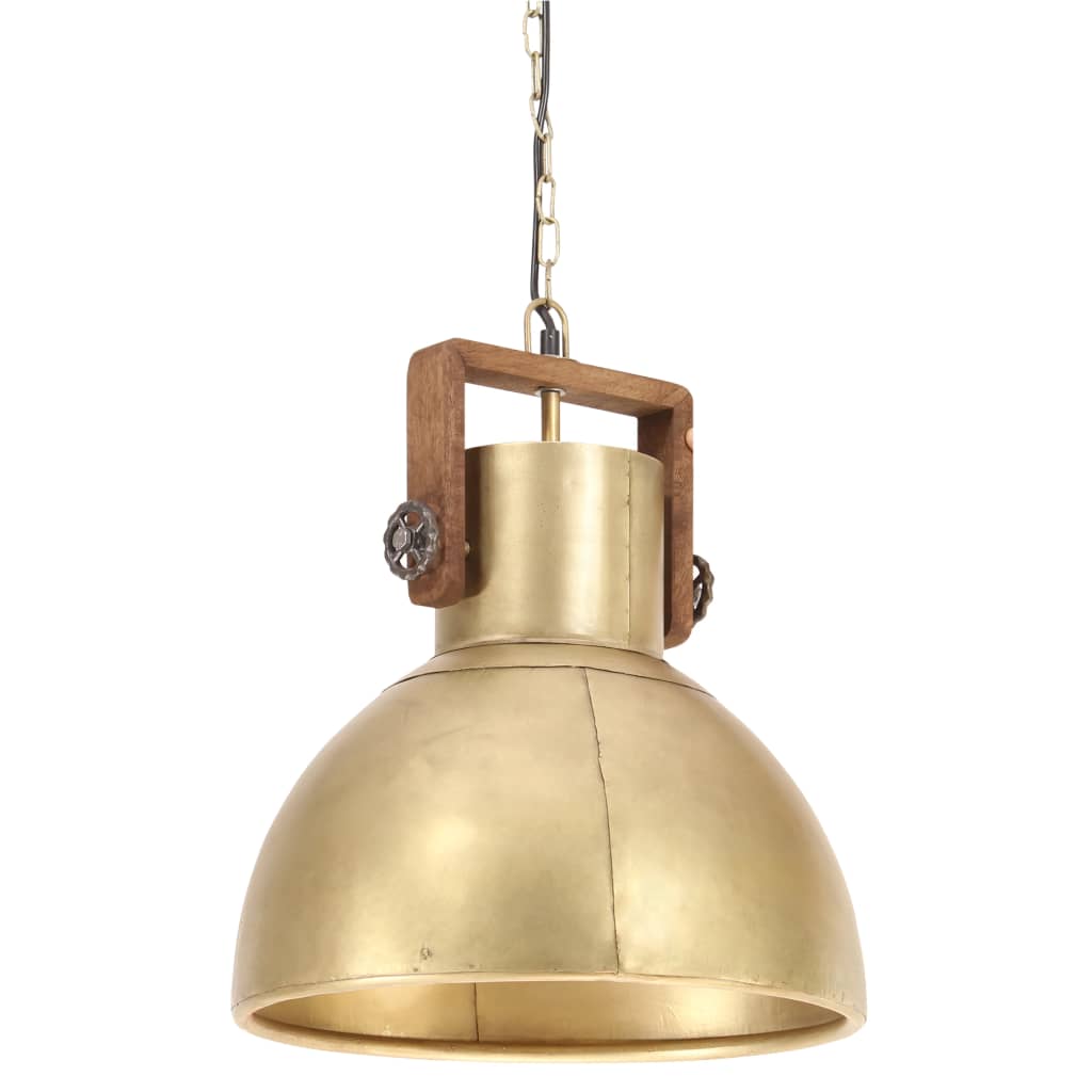 vidaXL Lampă suspendată industrială, 25 W, arămiu, 40 cm, E27, rotund