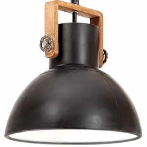 vidaXL t&ouml;&ouml;stuslik laelamp 25 W must, &uuml;mmargune 40 cm E27