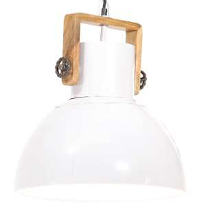 Industriální závěsné svítidlo 25 W bílé kulaté 40 cm E27 - obrázek 1