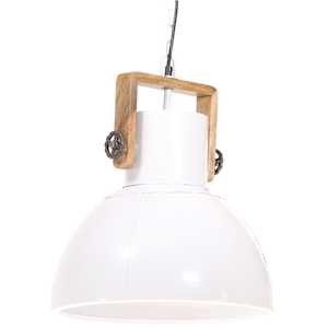 Industriální závěsné svítidlo 25 W bílé kulaté 40 cm E27 - obrázek 2