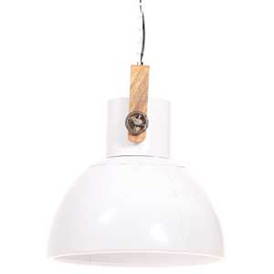 Industriální závěsné svítidlo 25 W bílé kulaté 40 cm E27 - obrázek 4