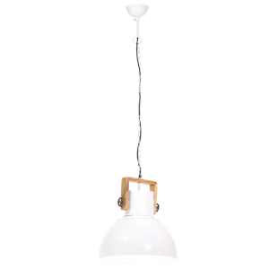Industriální závěsné svítidlo 25 W bílé kulaté 40 cm E27 - obrázek 6