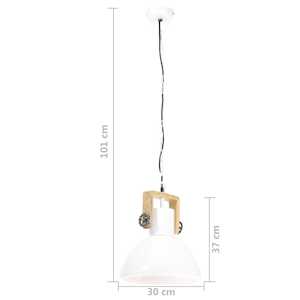 Industriální závěsné svítidlo 25 W bílé kulaté 30 cm E27 - obrázek 11