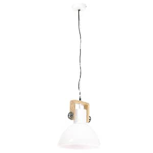 Industriální závěsné svítidlo 25 W bílé kulaté 30 cm E27 - obrázek 5