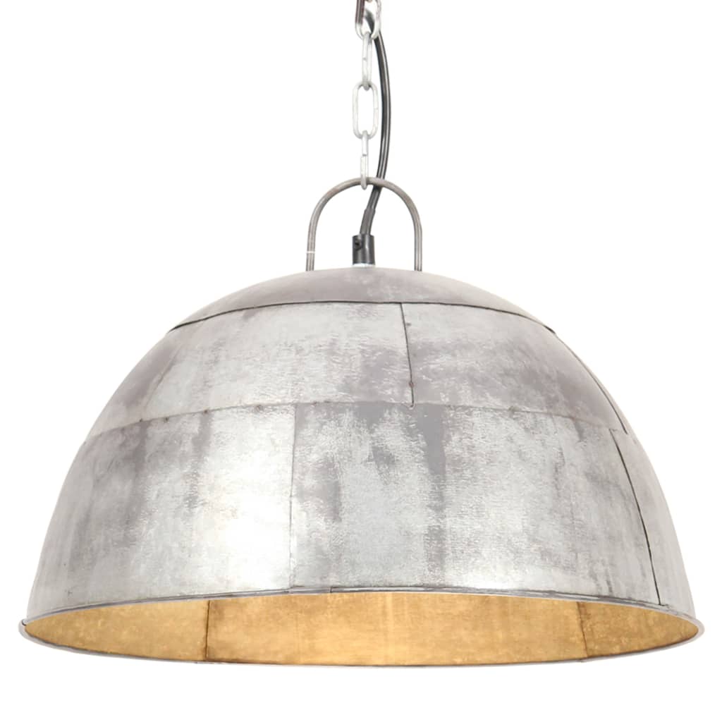 VIDAXL Hanglamp industrieel vintage rond 25 W E27 41 cm zilverkleurig online kopen