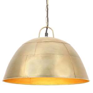 vidaXL t&ouml;&ouml;stuslik vanaaegne laelamp 25 W messing, &uuml;mmargune 41 cm E27