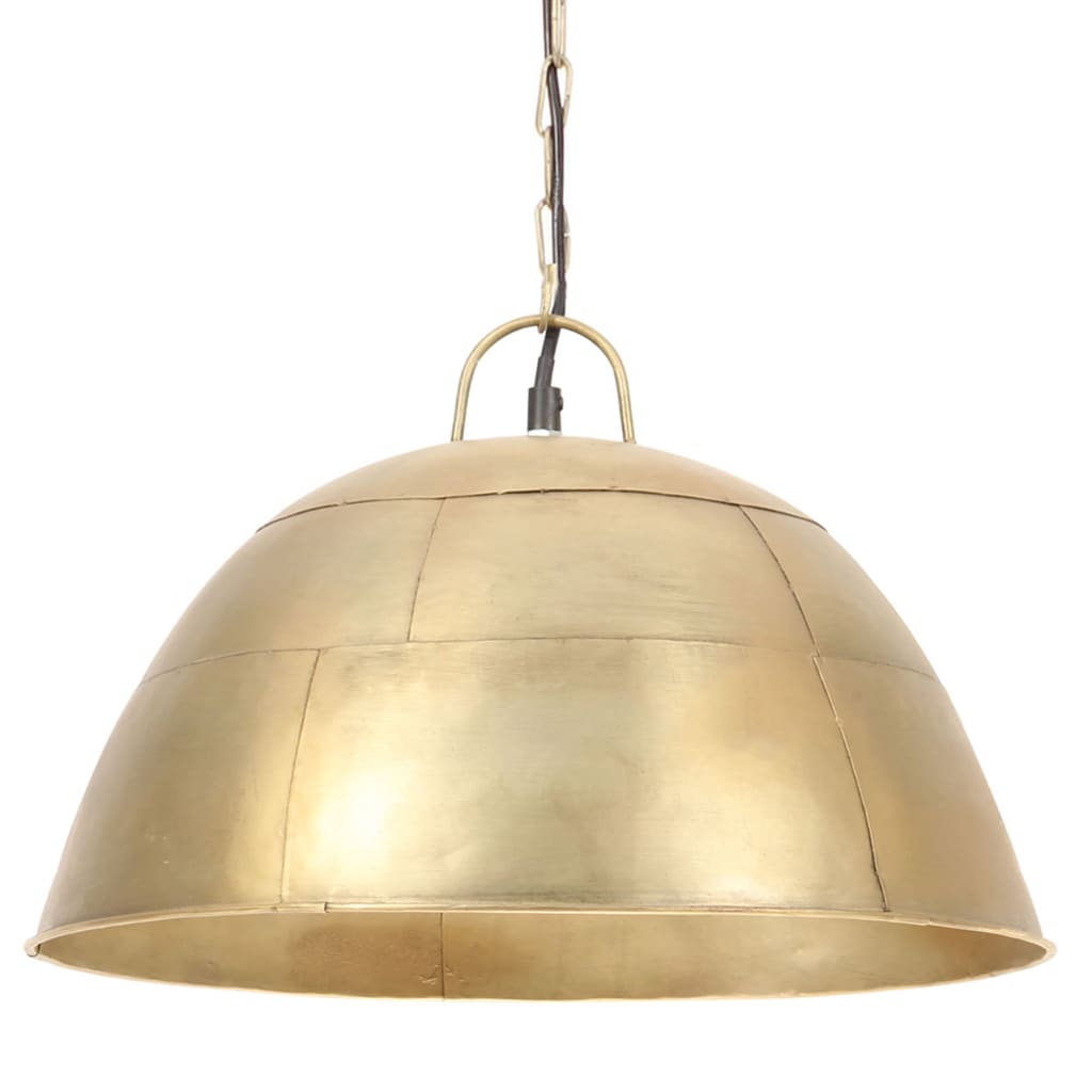 vidaXL Hanglamp industrieel vintage rond 25 W E27 41 cm messingkleurig afbeelding