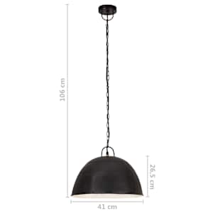 Industriální závěsné svítidlo 25 W černé kulaté 41 cm E27 - obrázek 11