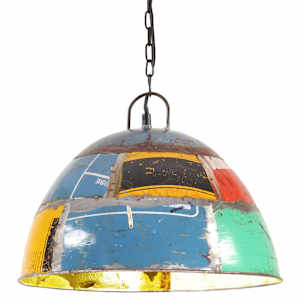 Industriální vintage závěsné svítidlo 25 W pestré kulaté 41 cm - obrázek 1