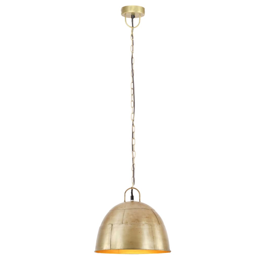 vidaXL Industrial Vintage Hanging Lamp 25 W Brass Round 31 cm E27