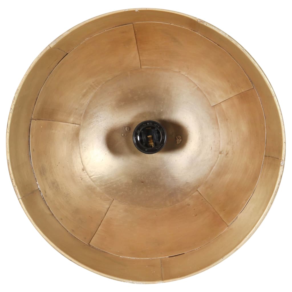 Hanglamp industrieel vintage rond 25 W E27 31 cm messingkleurig
