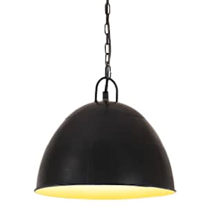 Industriální závěsné svítidlo 25 W černé kulaté 31 cm E27
