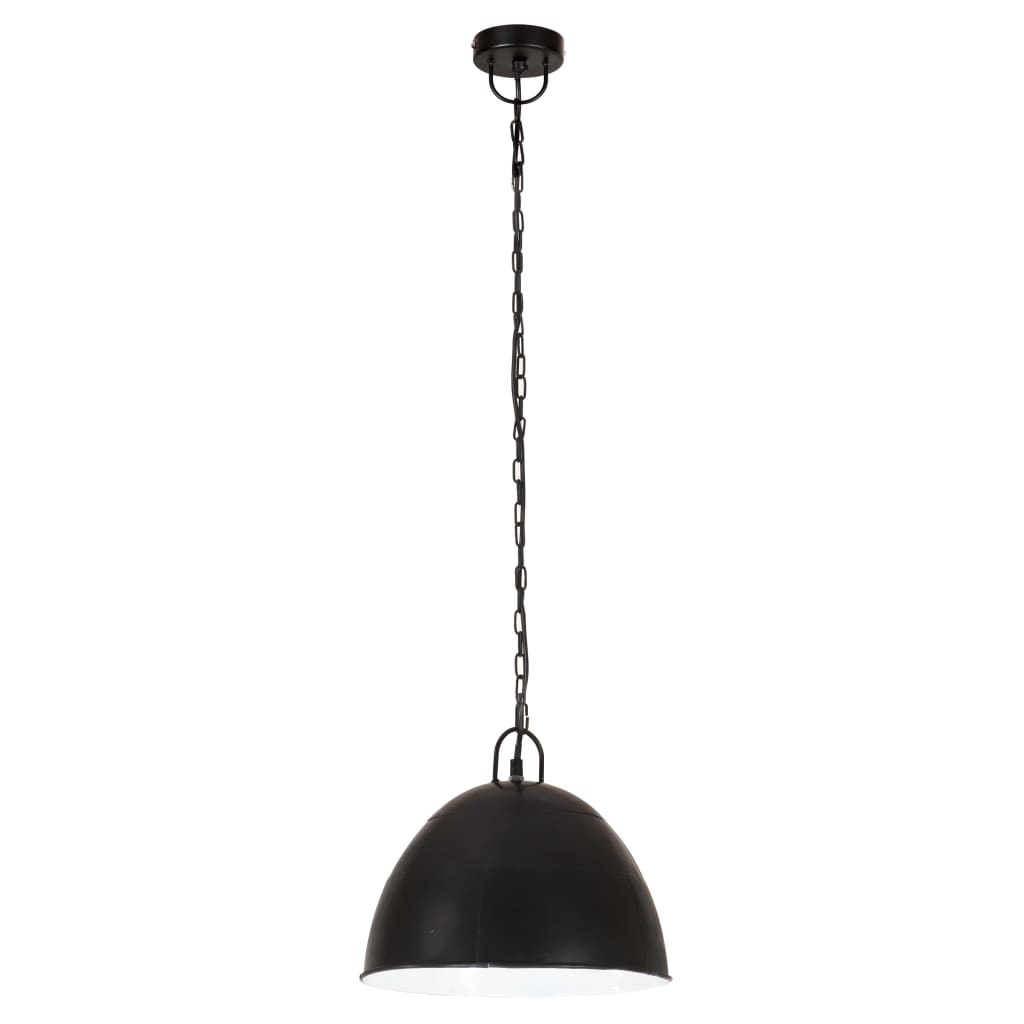 Pakabinamas šviestuvas, juodas, 31cm, 25W, apskritas, E27 | Stepinfit