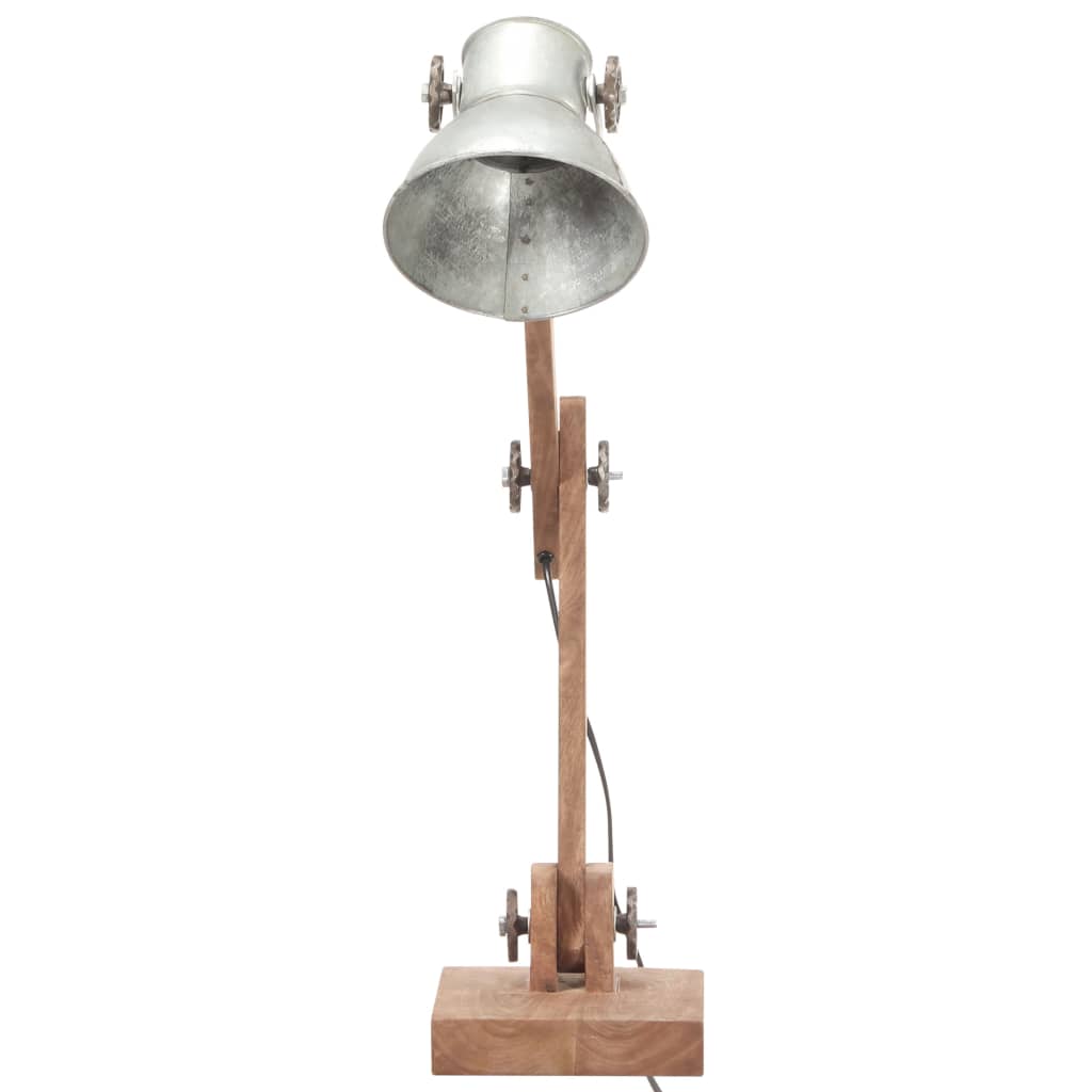 Thumbnail - vidaXL Schreibtischlampe Industriestil Silbern Rund 58x18x90 cm E27