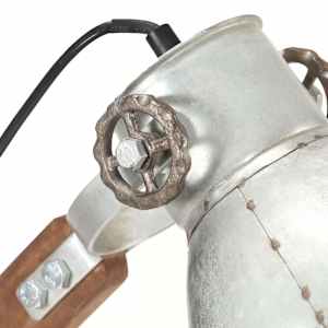 Industriální stolní lampa stříbrná kulatá 58 x 18 x 90 cm E27 - obrázek 6