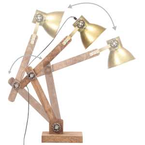 Industriální stolní lampa mosazná kulatá 58 x 18 x 90 cm E27 - obrázek 10
