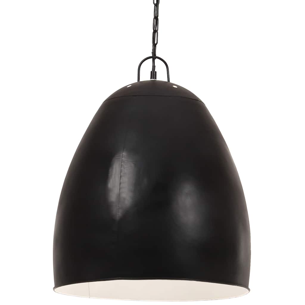vidaXL Industriální závěsné svítidlo 25 W černé kulaté 42 cm E27