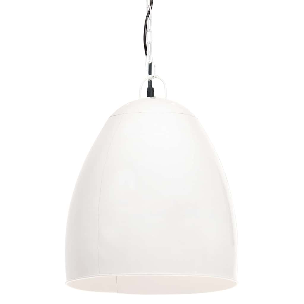 vidaXL Hanglamp industrieel rond 25 W E27 42 cm wit, foto 2