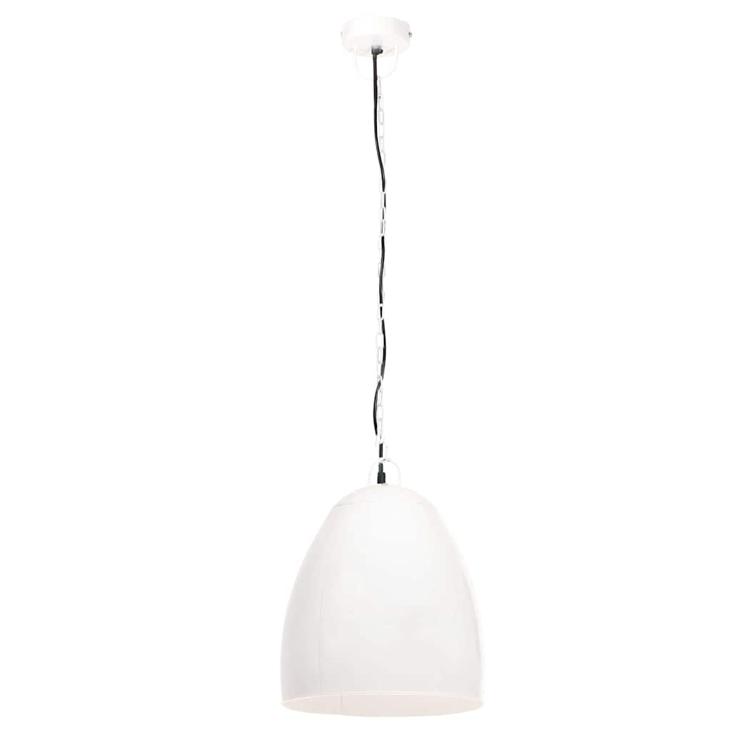 vidaXL Hanglamp industrieel rond 25 W E27 42 cm wit, foto 3