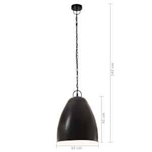 Industriální závěsné svítidlo 25 W černé kulaté 32 cm E27 - obrázek 9