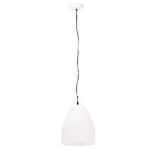 Industriální závěsné svítidlo 25 W bílé kulaté 32 cm E27 - obrázek 4