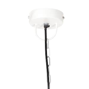 Industriální závěsné svítidlo 25 W bílé kulaté 32 cm E27 - obrázek 6