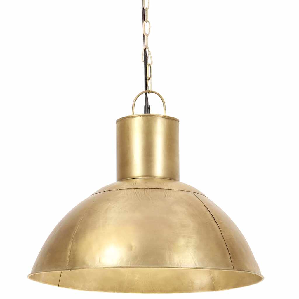 vidaXL Hanglamp rond 25 W E27 48 cm messingkleurig